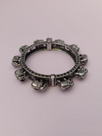 Timeless Traditional Silver Oxidized Brass Kada