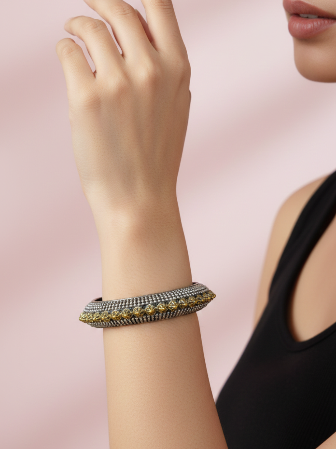 Vintage Glory Oxidized Designer Bangle