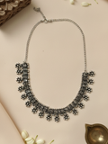 Silver Plated Oxidized Party Wear Traditional Necklace