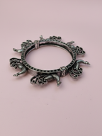 Heritage Inspired Antique Silver Brass Bangles