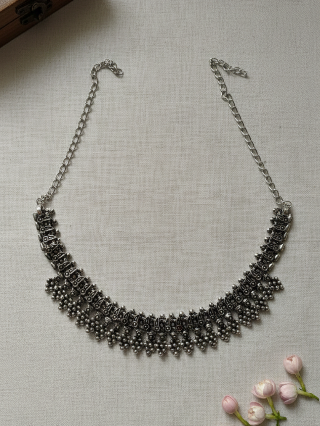 Premium Oxidized Silver Plated Brass Festival Necklace