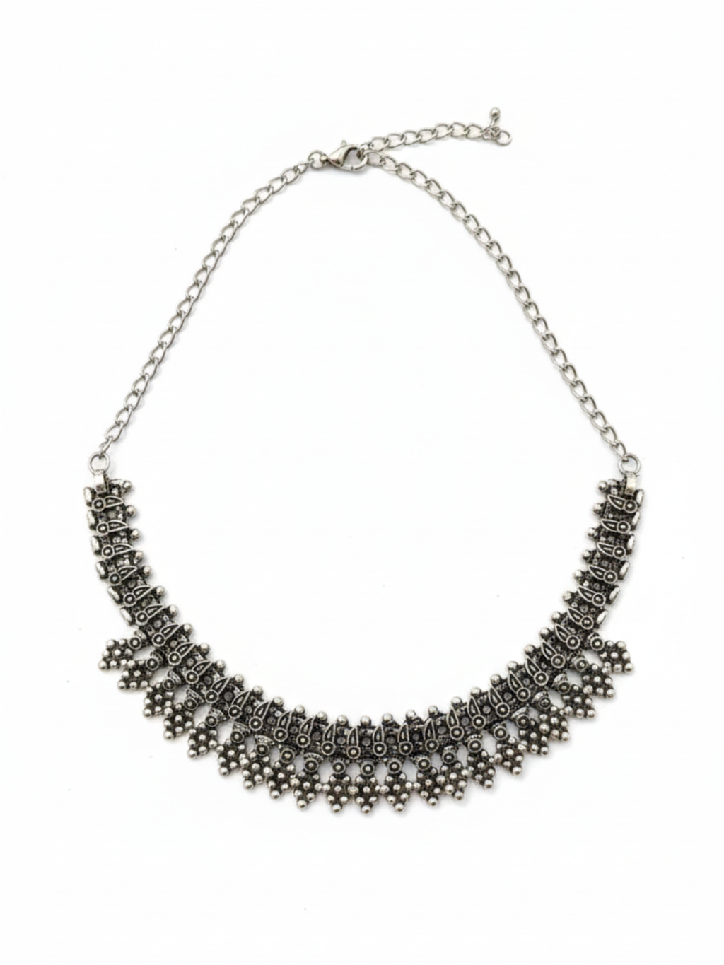 Premium Oxidized Silver Plated Brass Festival Necklace