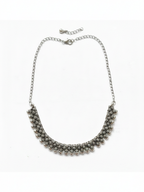 Silver Plated Oxidized Brass Ethnic Party Wear Necklace for Women