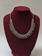 Oxidized Silver Brass Classic Ethnic Necklace for Women & Girls