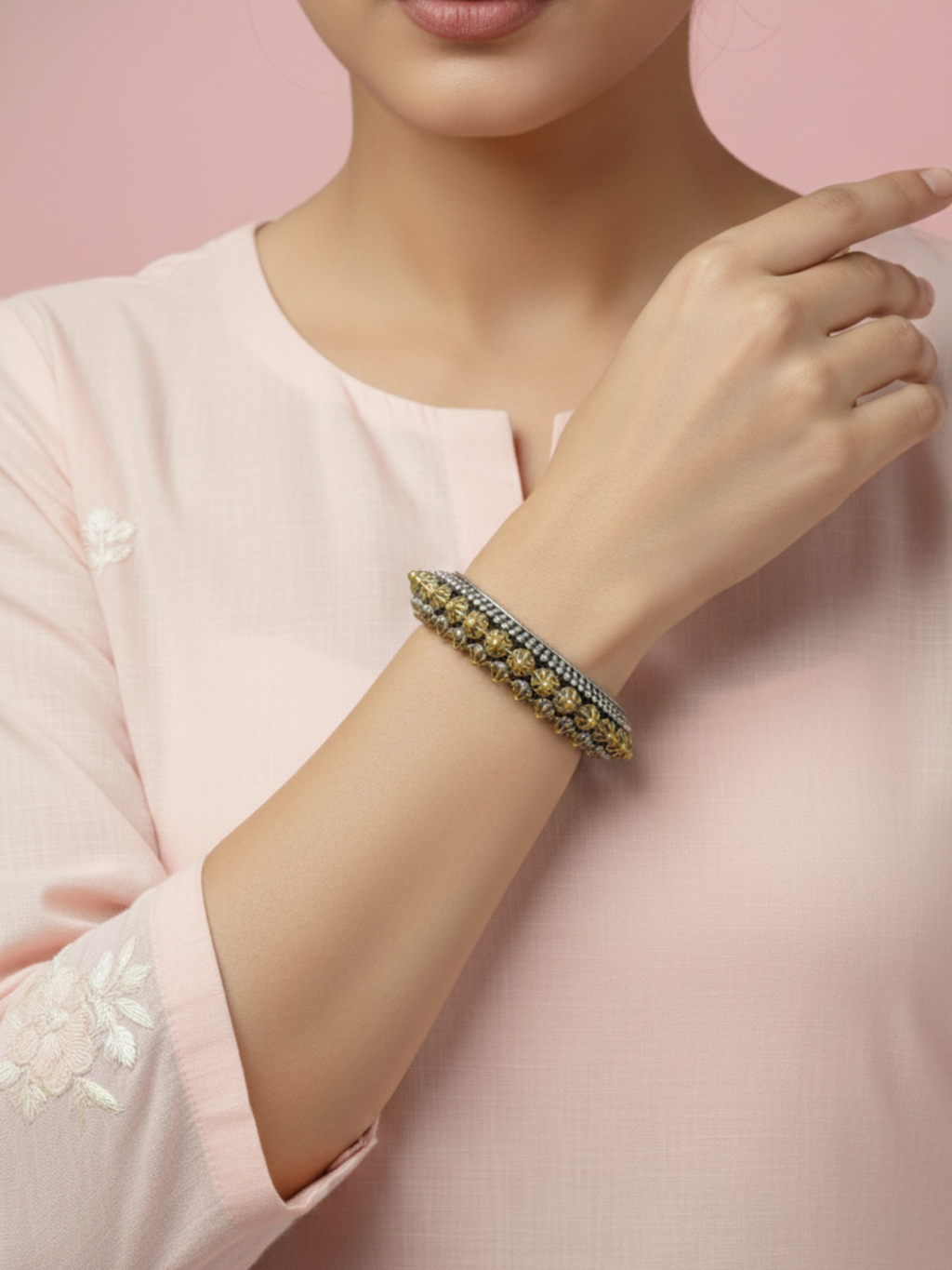Vintage Glory Oxidized Designer Bangle
