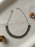 Designer Ethnic Oxidized Silver Plated Brass Fashion Necklace