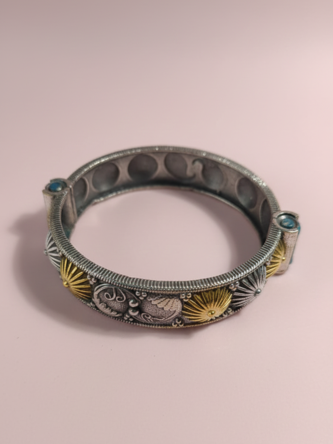 Heritage Shine Two-Tone Designer Bangle