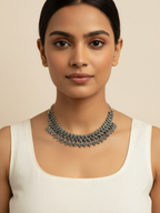 Premium Oxidized Silver Plated Brass Festival Necklace