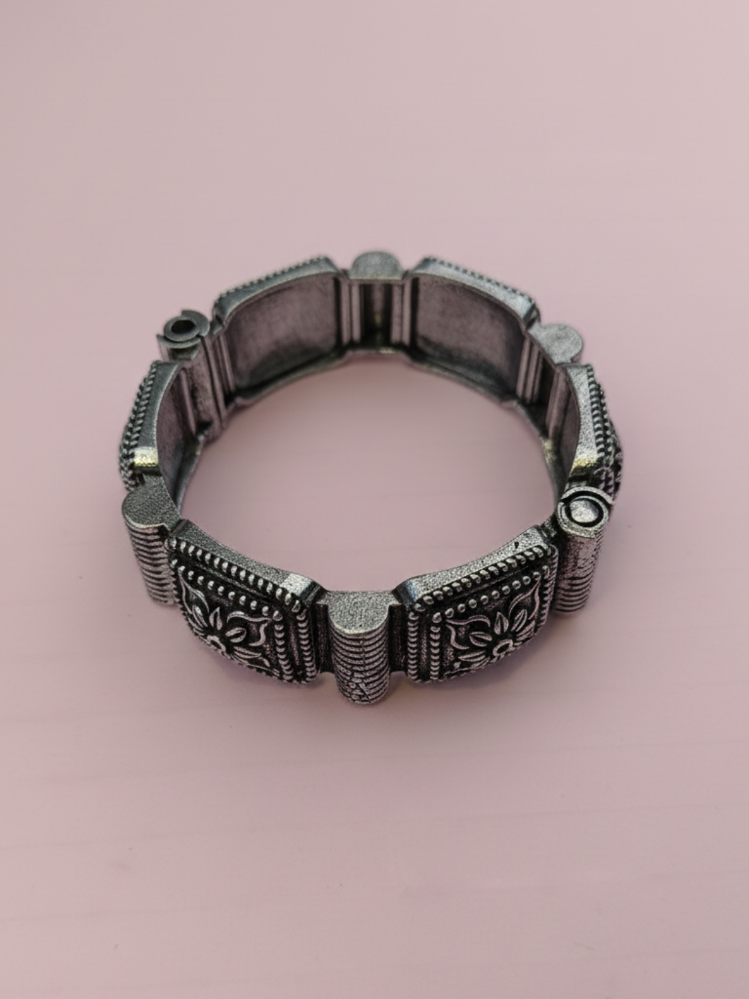 Rajasthani Traditional Antique Silver Finish Kada