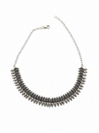 Designer Ethnic Oxidized Silver Plated Brass Fashion Necklace