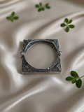 Antique Silver Look Oxidized Brass Bangles Set